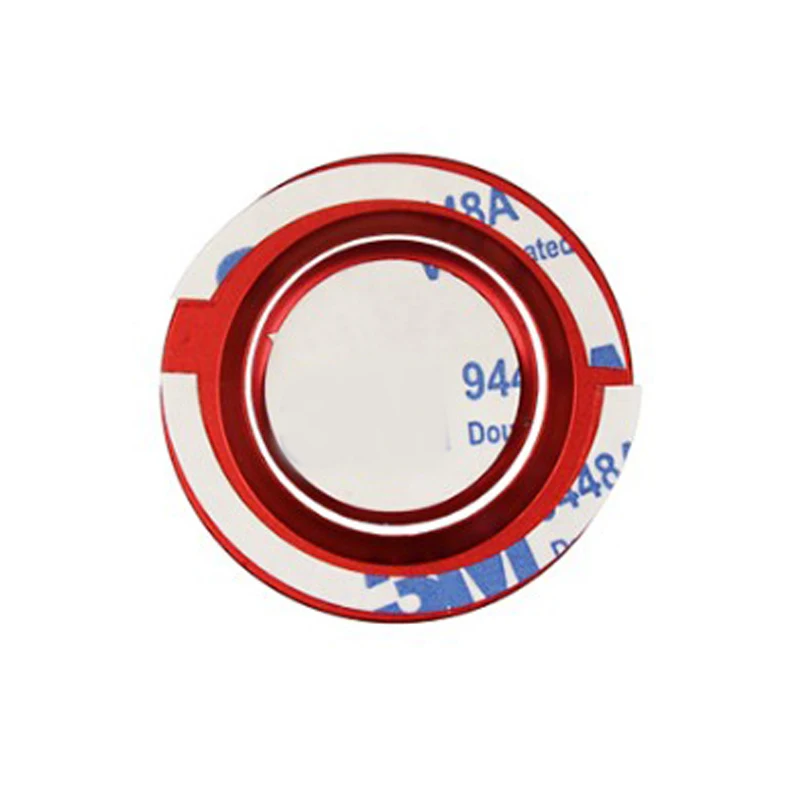 For Jaguar XJL E-PACE 2018 2019 F-TYPE Car Aluminum Start Engine Stop Push Button Cover Ring Trim 3D Sticker Decals Accessories