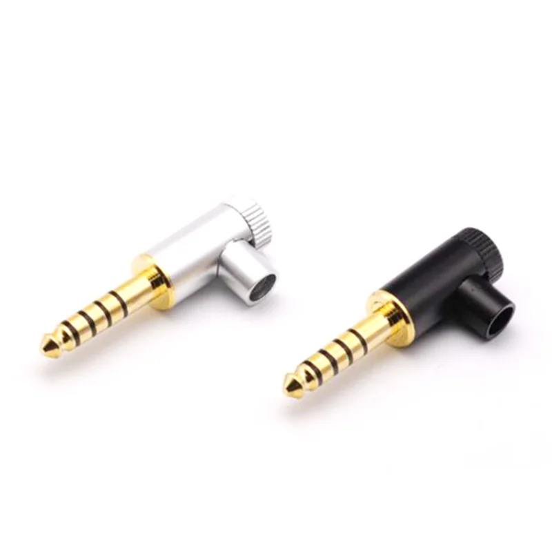 Enchufe para auriculares de 4,4 mm Salida equilibrada en forma de L curvada de 5 polos