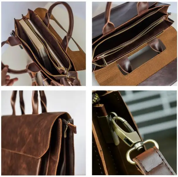 Dress OL COOL Fashion Business Briefcase Literary Vintage Women Handbag Multifunction 13\