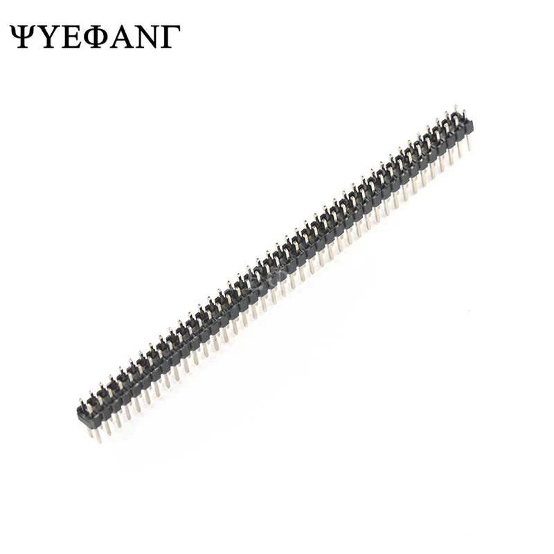 10 Pcs 2.54 Mm Double Row Man 2X40 P 2*40 P Pcb Board Pin Header Connector strip Pin Header