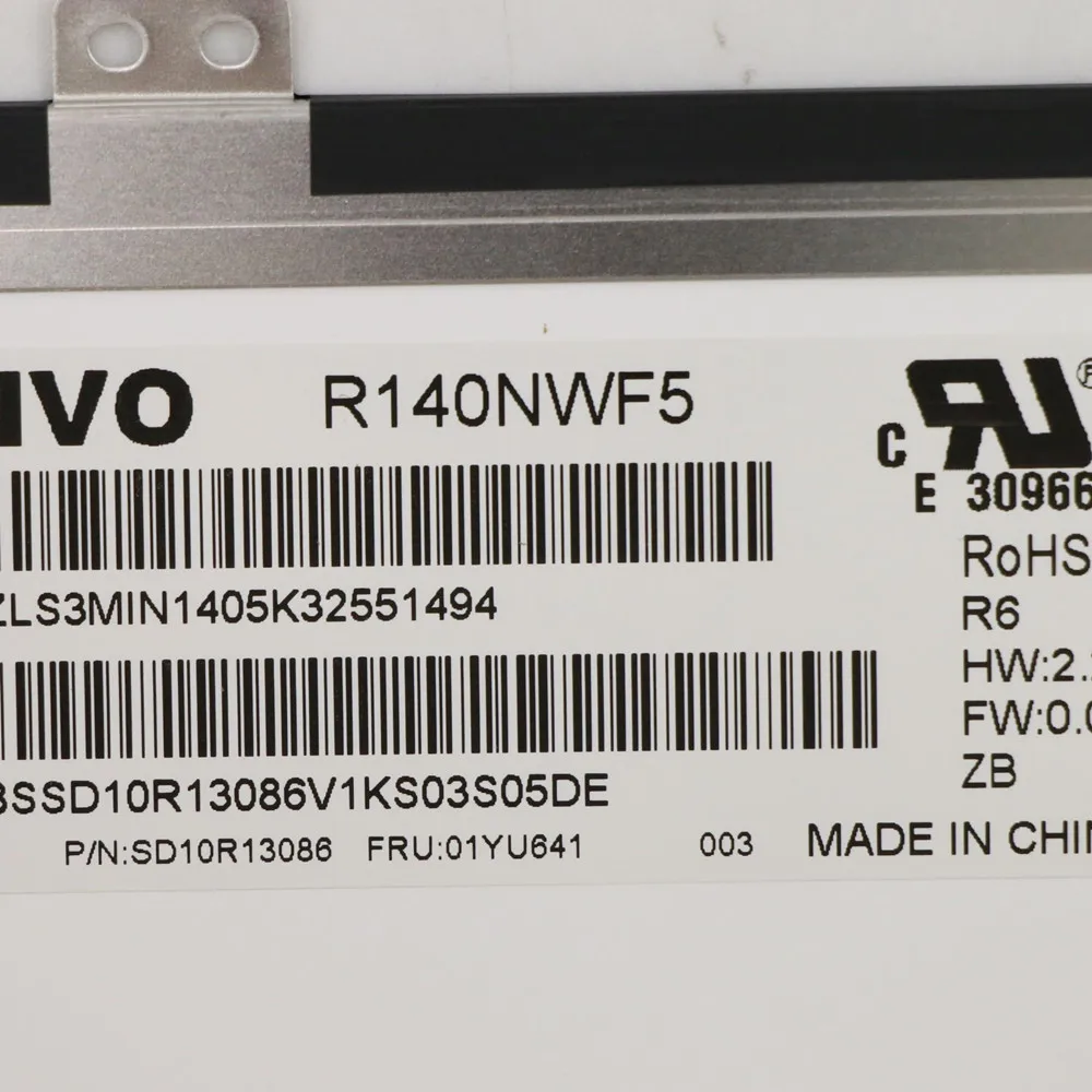 14 인치 R140NWF5 R6 (IVO057D) LCD 터치 스크린 P/N: SD10R13086 FRU:01YU641 FHD 1920*1080 40 핀 노트북 디스플레이 패널