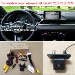 Back Up Reverse Camera For Mazda 6 Sedan Atenza GJ GL Facelift 2018 2019 2020 - Car Rear View Camera Sets RCA & Original Screen