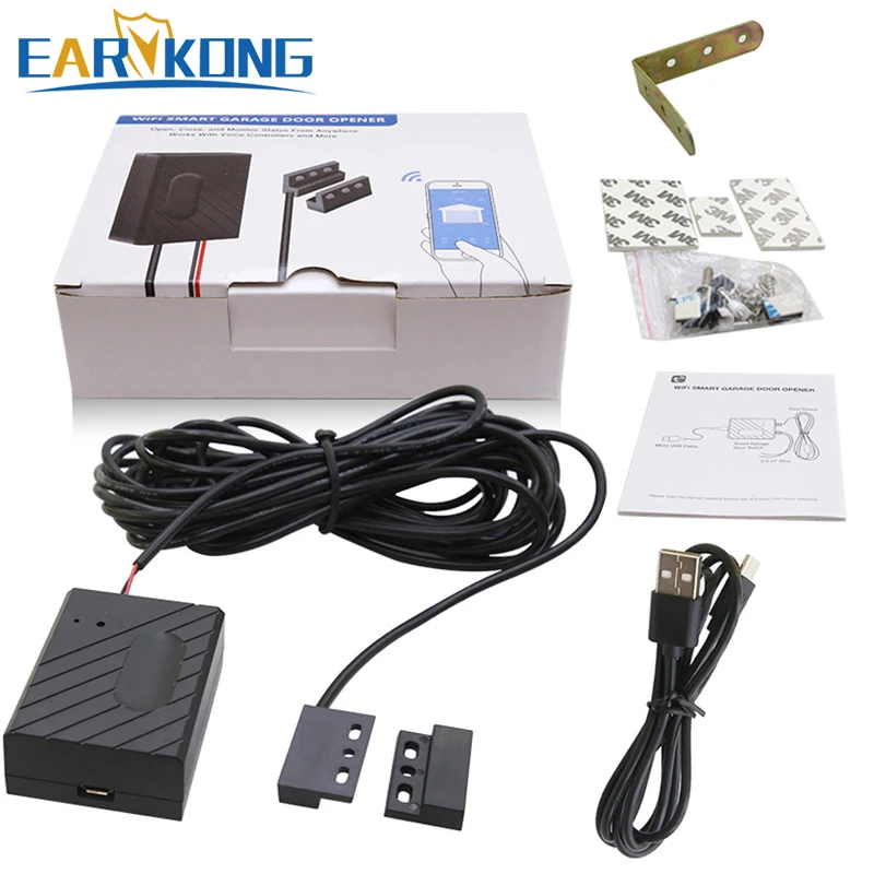 WiFi Garage Türöffner Smart Gate Tür Controllor Kompatibel Mit Alexa Echo Google Hause Smart Leben Tuyasmart IOS Android APP