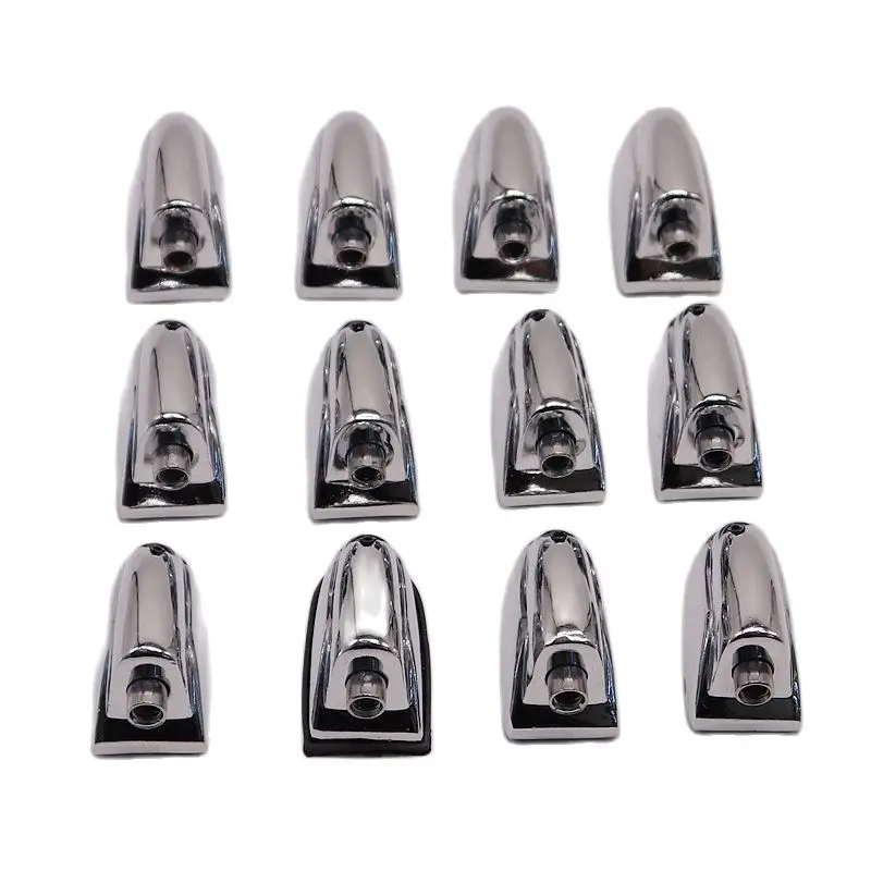 4 Pieces 26mm Hole To Hole Distance Drum Lugs Zinc Alloy Material Silver Color Singel Side Snare Drum Lug with Screws and Washes