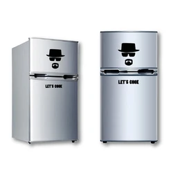 Heisenberg Fridge Vinyl Sticker Kitchen Decor , Breaking Bad Funny Decals Kids Stickers Home Decoration
