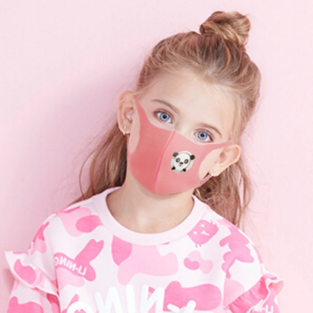 Kids Cartoon Anti-Dust Face Mouth Mask with Breathing Valve Breathable Washable Easy to Breathe Space Cotton Masks  In stock