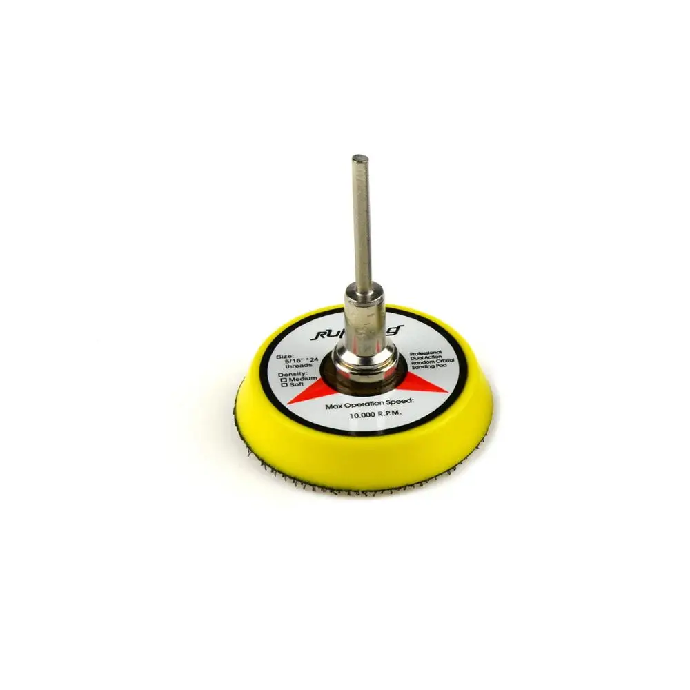 POLIWELL 2 inch dự Tấm Chà Nhám cho 50mm Móc và Vòng Chà Nhám Đĩa Backer Tô 6mm lắc Chân Xoay Dụng Cụ Điện Phụ Kiện