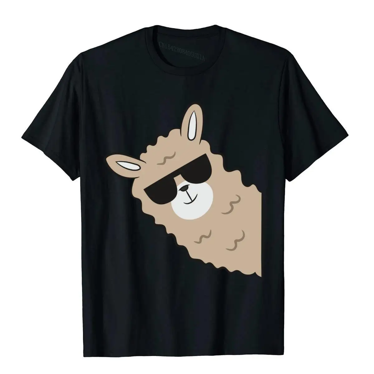 Alpaca Lover Llama With Sunglasses Cute Llama Alpaca Oversized Tees Custom Outdoor Tees Plain Cotton Adult Top T-Shirts