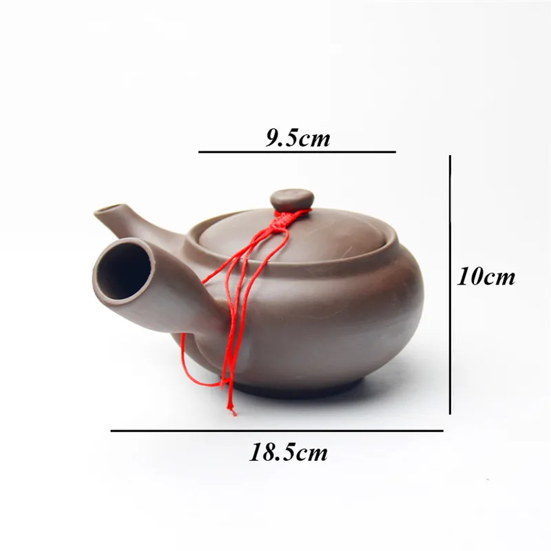 Japanese Style Purple Clay Handmade Tea Pot Chinese Tea Set Creative Office Kung Fu Kettle Ceramic Side Handle Filter Teapot