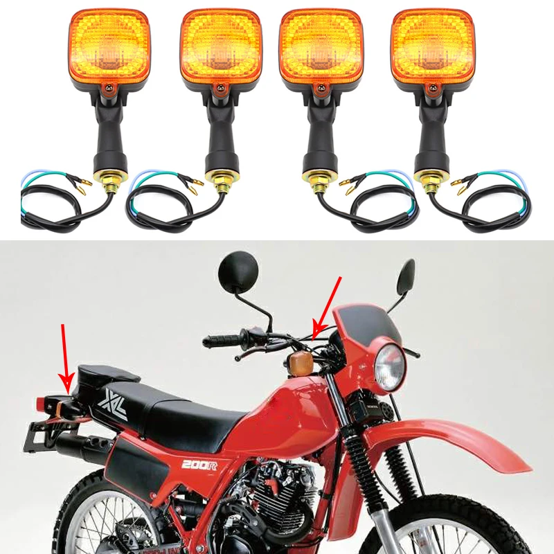 Clignotants arrière pour Honda XL200R XL 200 R 1983-1984, feux de signalisation de moto