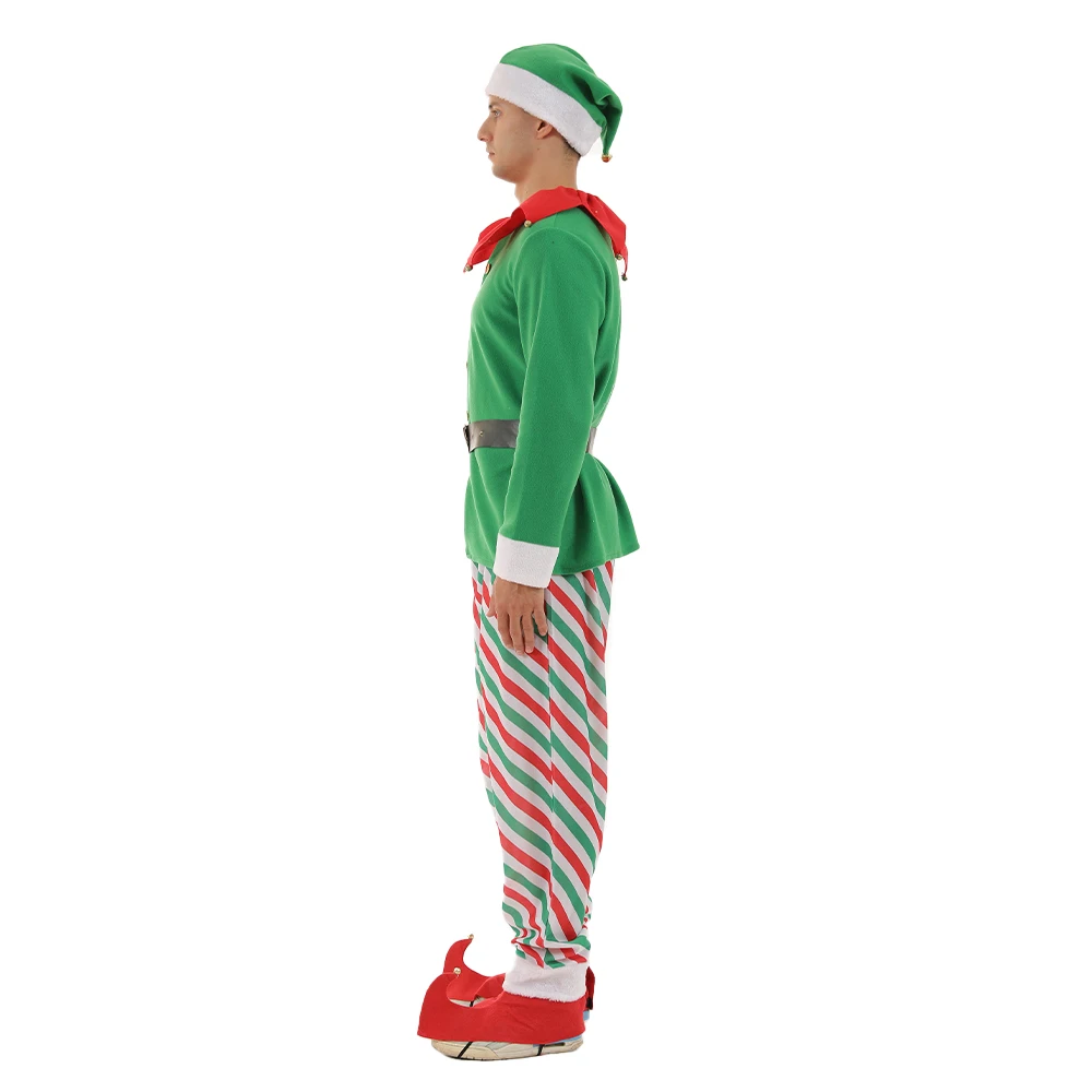 Snailify 2020 Neue Jahr Weihnachten Elf Kostüm Für Erwachsene Männer Santa Claus Cosplay Xmas Party Phantasie Kleid Hut