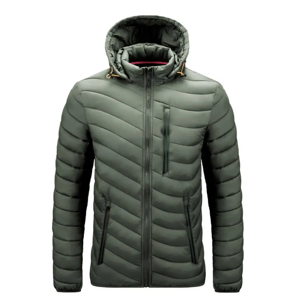 Abrigo impermeable desmontable para hombre, Chaqueta de manga larga con cuello levantado, cálida, de invierno, para uso diario