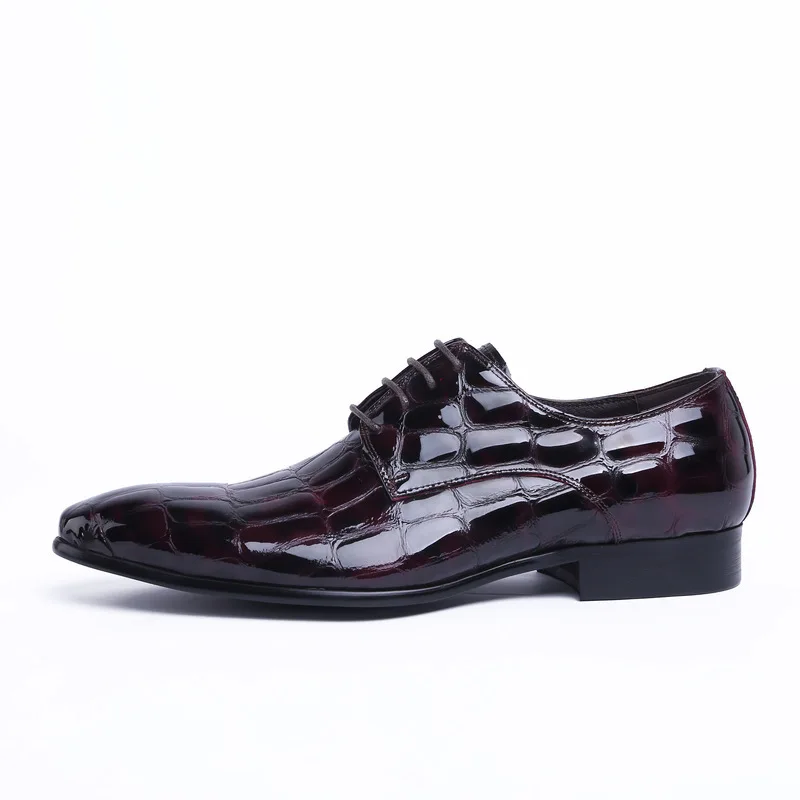 

Business Pointed Shoes Toe Men Party Dress Shoes British Style Patent Leather Wedding Formal Shoes Man Office Footwear 37-44