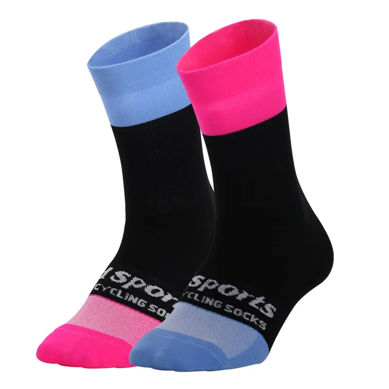 DH SPORTS New Cycling Socks Men Women Professional Breathable Bike Sock Personality Bicycle Racing Running Compression Sock