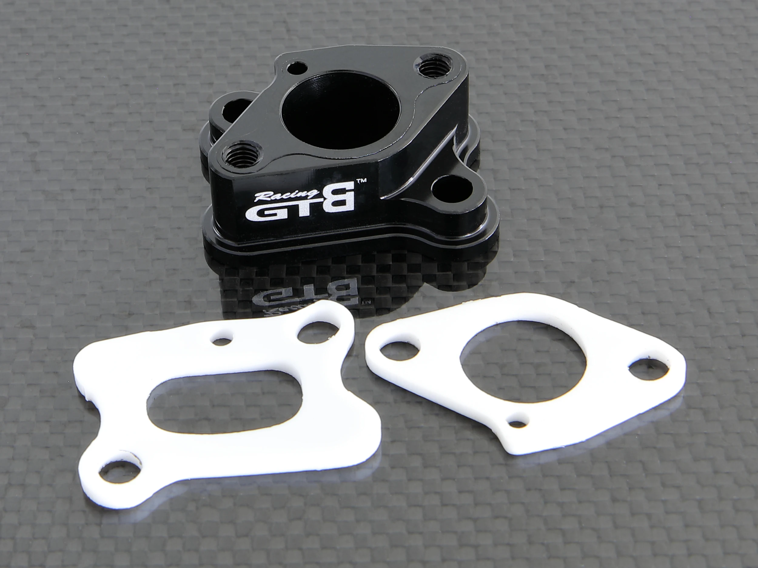 GTBRacing CNC Aluminum Metal Intake Manifold with TFL White Gasket for HPI km rv baja 5b ss 5sc