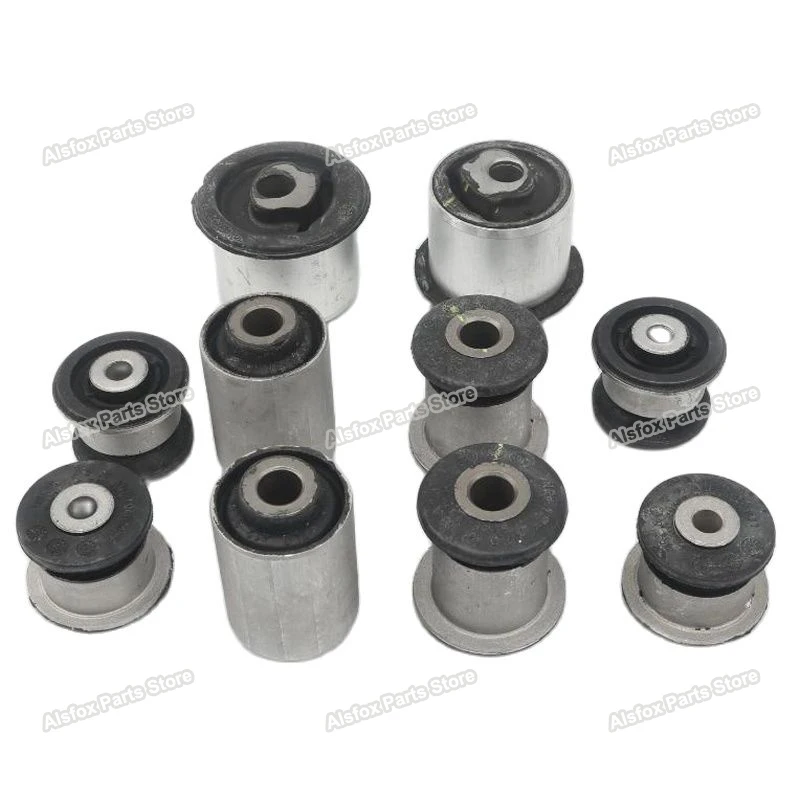 10 Pcs Control Arm Bushing Front Suspension For Audi Q7 Volkswagen VW Touareg Steering Rack Rubber Bushes