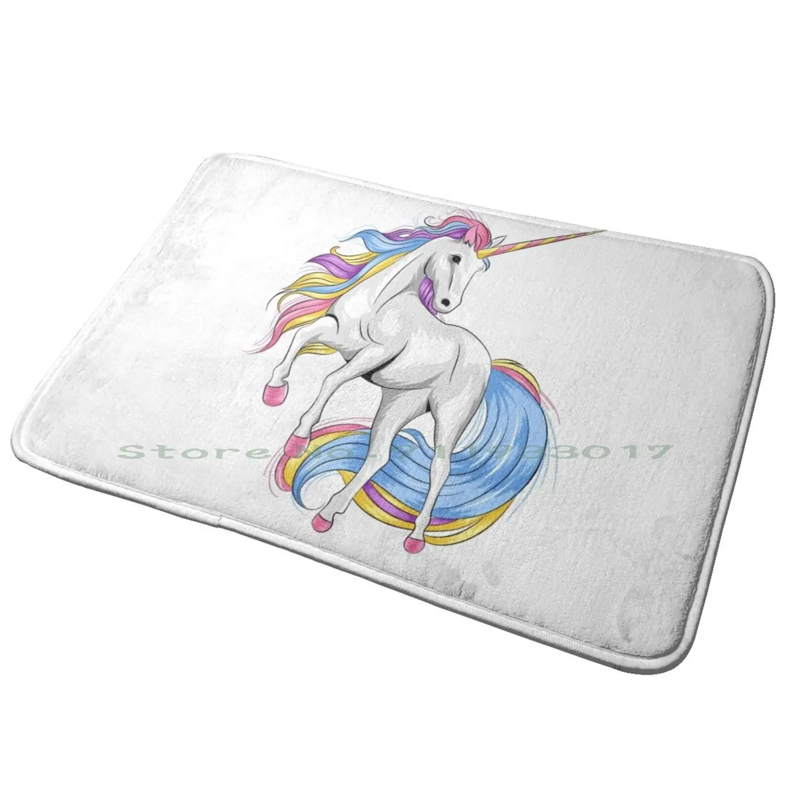 Unicorns : The Most Beautiful Unicorns! Entrance Door Mat Bath Mat Rug Boys I Love G Dragon Forever Mens Stylish Must Have Kpop