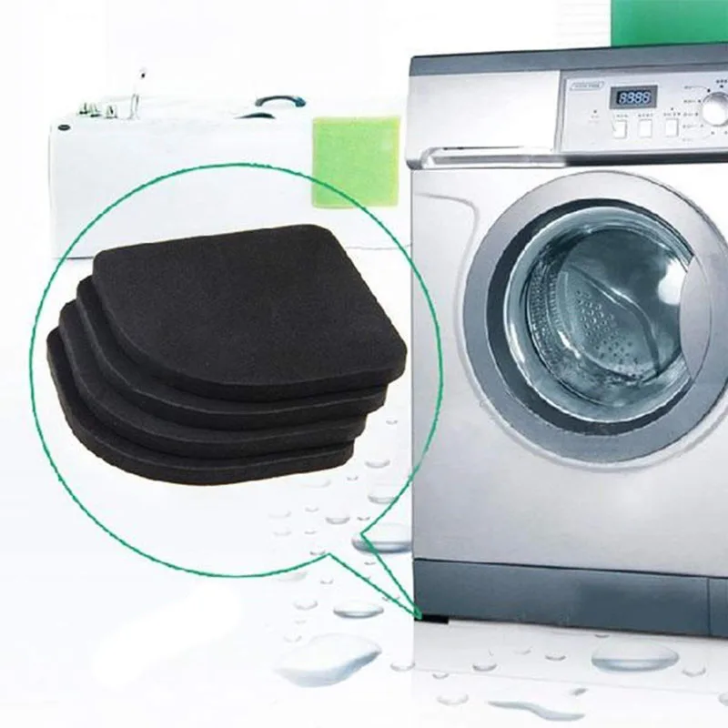 4Pcs Washing Machine Anti Vibration Pad Refrigerator Mute Shock Mat Floor Furniture Protectors Washing Machine Accessories