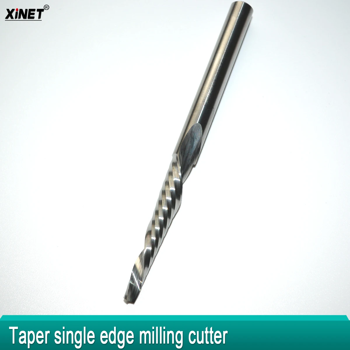 Fresa conica a bordo singolo in acciaio al tungsteno inverso/speciale per fresa a spirale a bordo singolo in legno acrilico CNC