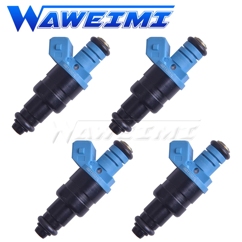 WAWEIMI 4 Pieces Petrol Fuel Injector Nozzle OE 06B133551L For V W Passat 3B AUDI A4 B5 1.6 74KW AHL 06B133551 06B133551C