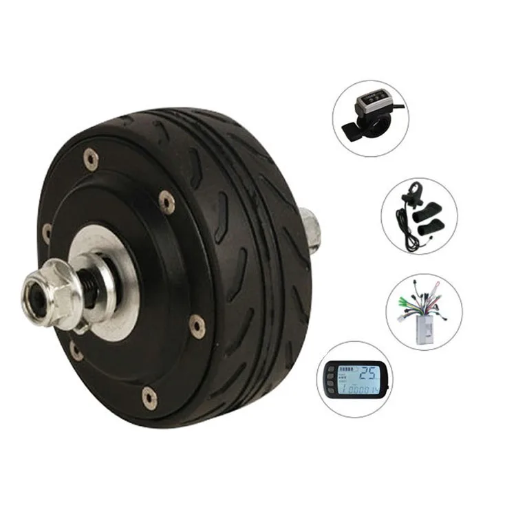 ETECH high quality 4 inch hub motor conversion kit with controller and LCD display