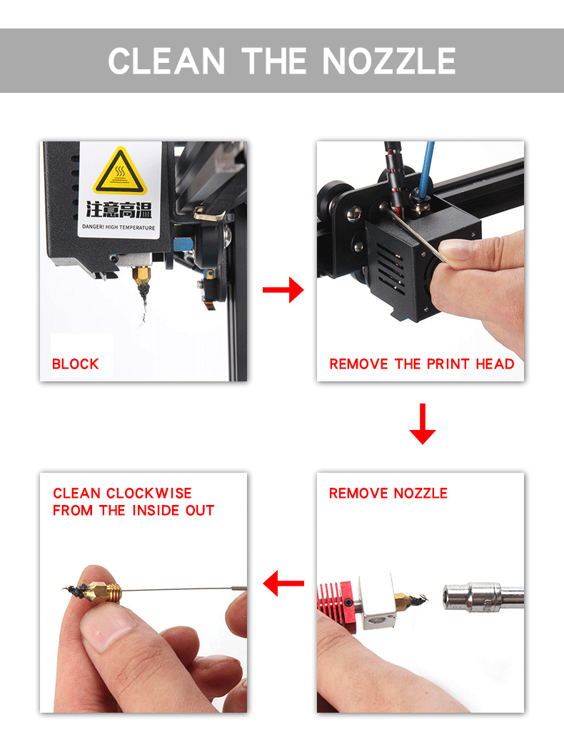MK8 Brass Nozzle 0.1MM 0.2MM 0.3MM 0.4MM 0.5MM 0.6MM 0.8MM 1.0MM Extruder Print Head Nozzle Suitable For 1.75MM 3.0MM 3D Printer