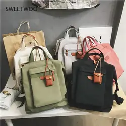 Fashion Female Backpack Canvas Women Backpack High Quality Schoolbags Female Backpack Teenager Girl School bag