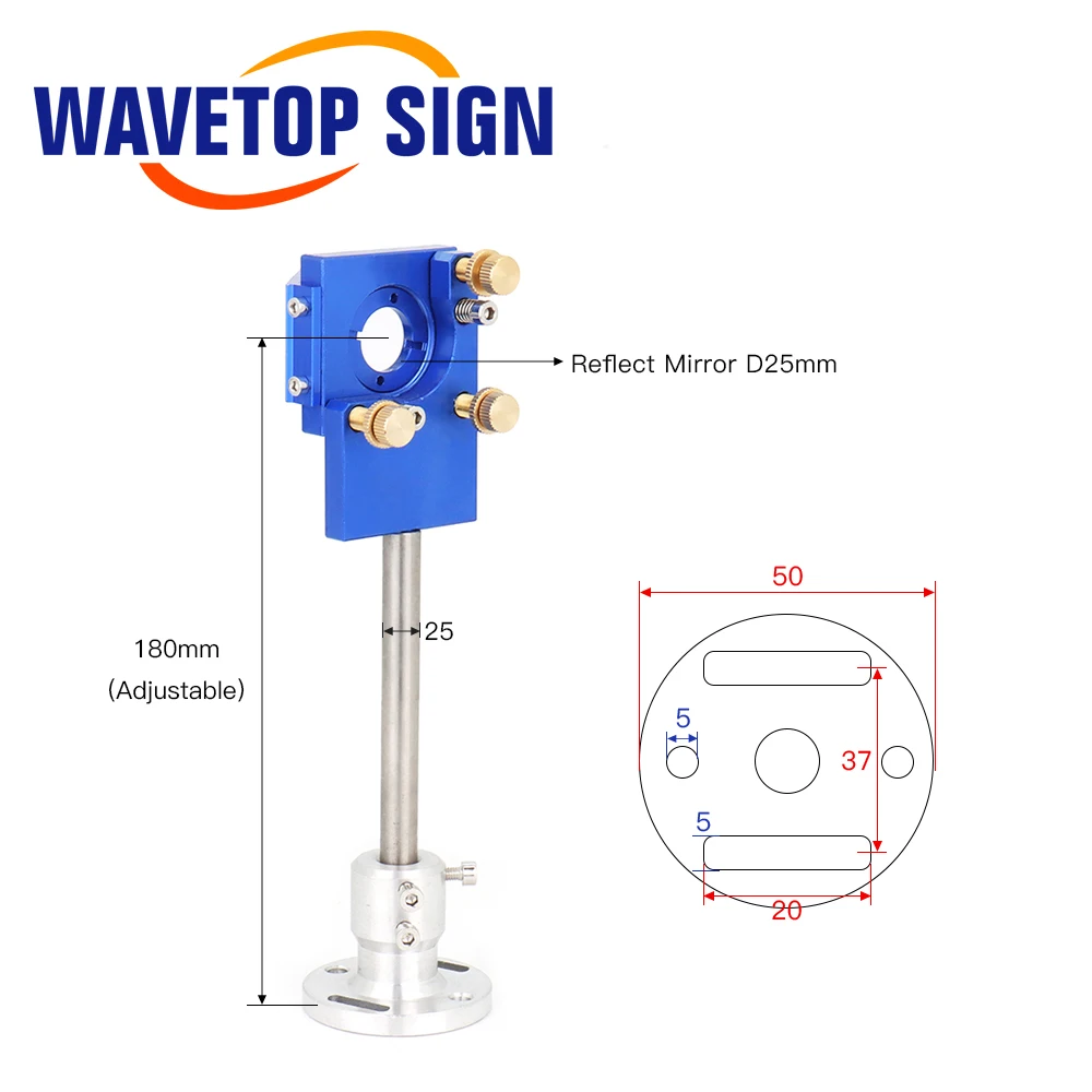 CO2 Laser Head Set Reflective Mirror & Focusing Lens Integrative Fixture Mount Holder For Laser Engraver Cutting Machine Parts