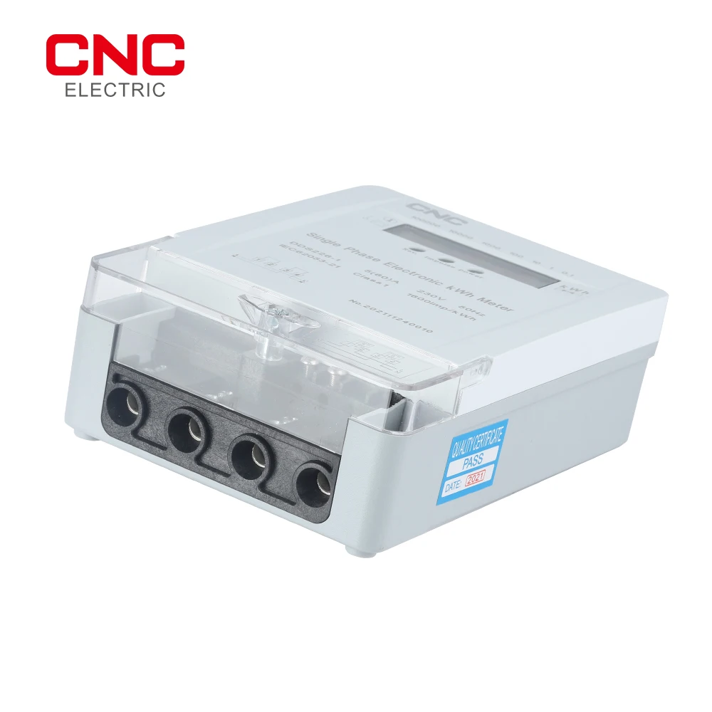 CNC Single Phase Static Watt Hour Meter AC Active Energy  230V 50Hz Max 60A Class 1