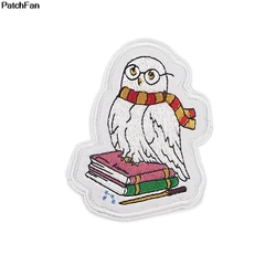 A3650 Patchfan Classcial Magic Movie Bird DIY Embroidered Patches for Clothes Iron on Patch Cartoon Applique Badge Patches