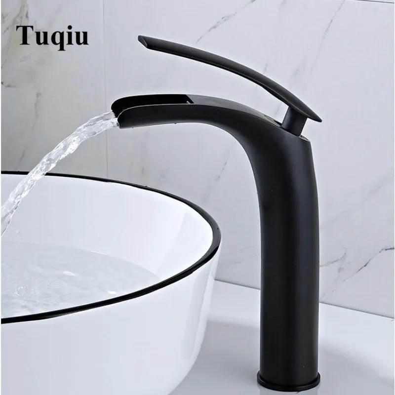 

Basin Faucet Water Tap Bathroom Faucet Solid White Black Red Brass Chrome Gold Finish Single Handle Water Sink Tap Mixer