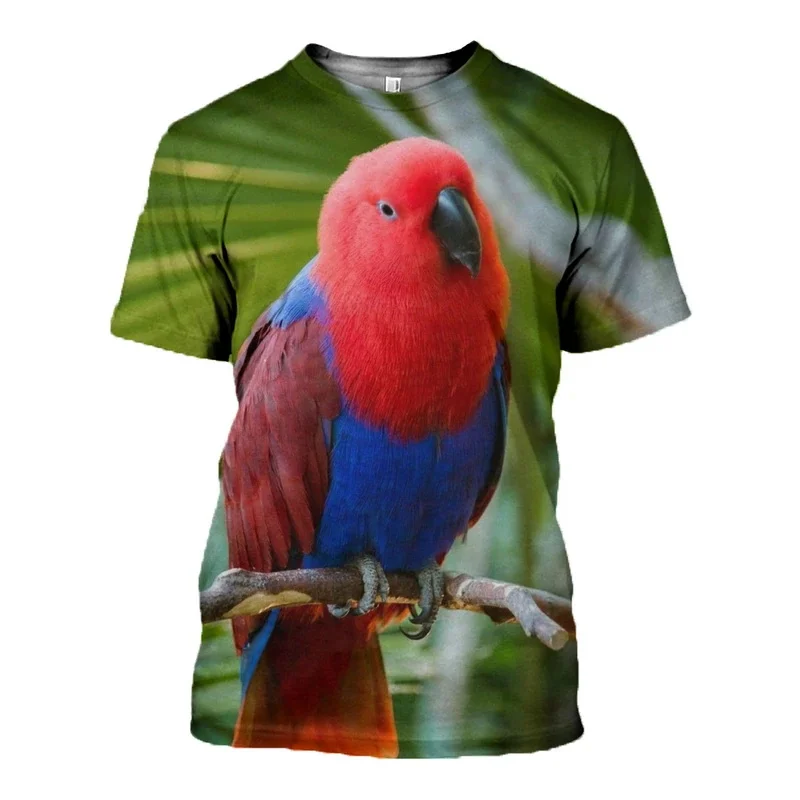 2020 New Fashion Men t shirt 3D Printed Animal parrot T shirts Unisex Street Harajuku Short sleeve shirt summer Casual tops