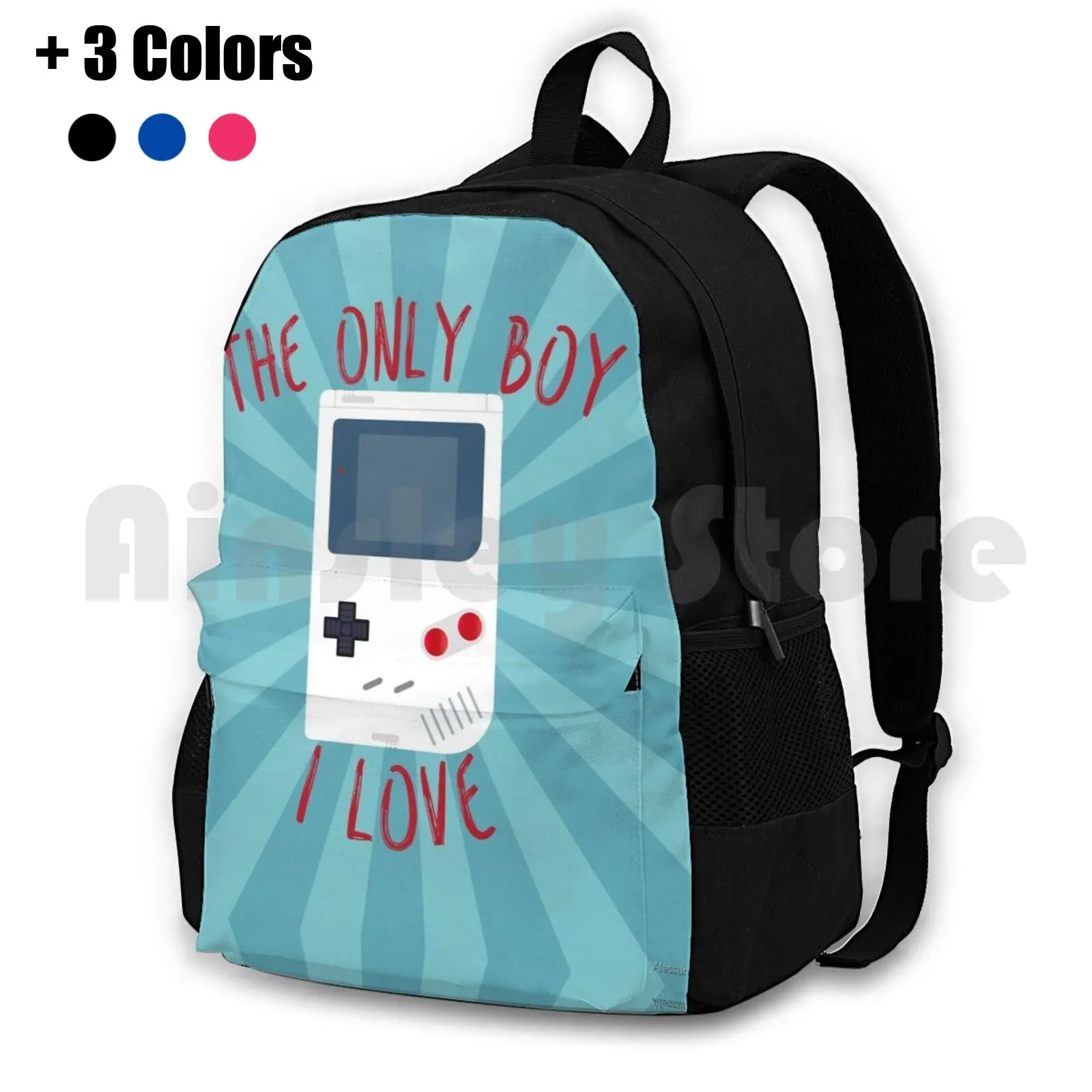 The Only Boy I Love! Outdoor Hiking Backpack Riding Climbing Sports Bag Shopping Creative Graphic Cute Kids Love Graphicdesign