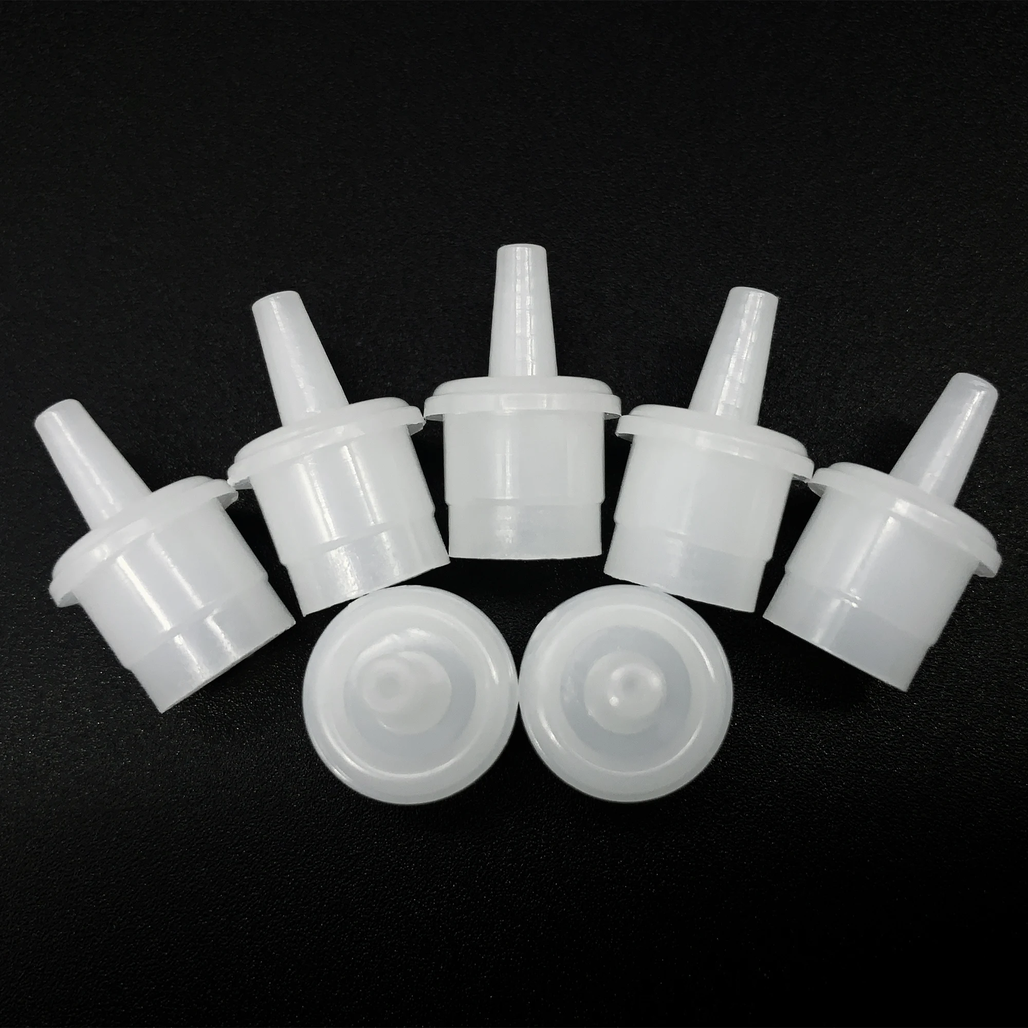 10/50pcs Eyelash Glue Replacement Bottle Mouth Head Glue Blocking Needle Anti-blocking Eyelash Extension Tool