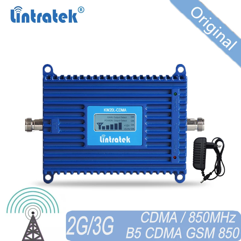 850 Mhz Repeater 70dB CDMA 850mhz GSM repetidor Band5 cell phone 2G 3G 4G signal booster Lintratek GSM Signal Repeater Amplifier