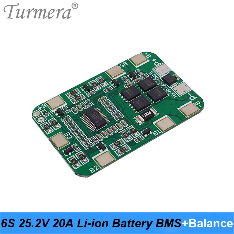 Turmera 6S 25,2 V 20A BMS Lithium-Batterie Bord mit Ausgleich für 25V Schraubendreher und 24V Massage gun Muscle Batterie Pack Verwenden A1