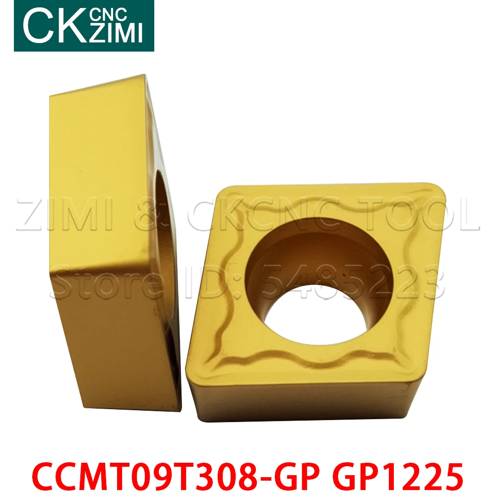 CCMT09T308-GP GP1225 Blades Carbide Inserts Externe Draaien Insert Duurzaam Cutter Draaibank Hout Draaien Tool Ccmt 09T3 Cnc Inserts