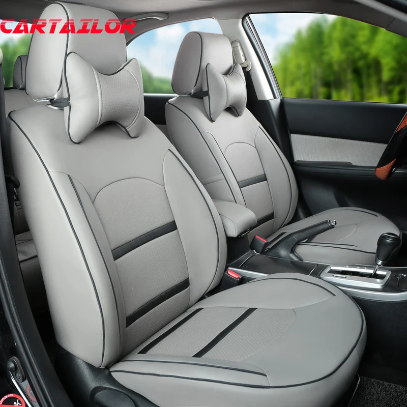 CARTAILOR PU leather seat covers auto styling for Peugeot 3008 car seat cover interior accessories set ventilated seats supports