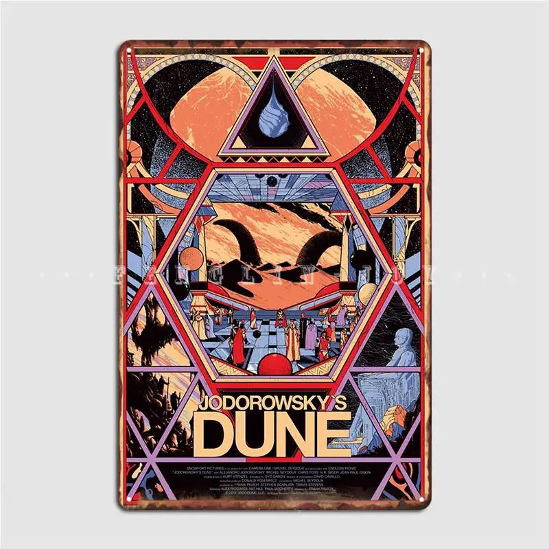 Fan Art: Jodorowsky's Dunes Metal Sign Club Party Living Room Retro Painting Décor Tin Sign Posters