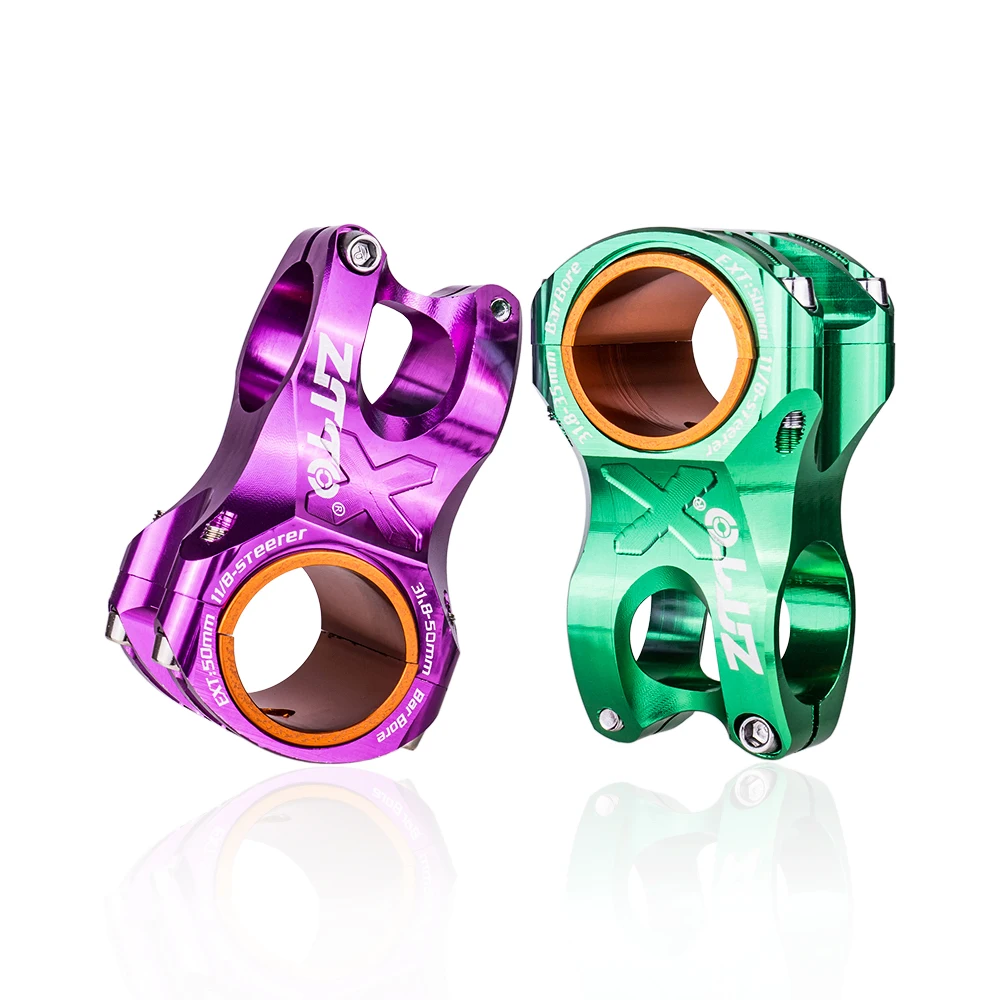 ZTTO MTB 50 mm Vorbau CNC 35 mm 31,8 mm Lenker Fahrrad Ultraleicht 0 Grad Aufstieg Langlebig DH AM Enduro 28,6 mm Gabelschaft Mountainbike – Detail 21