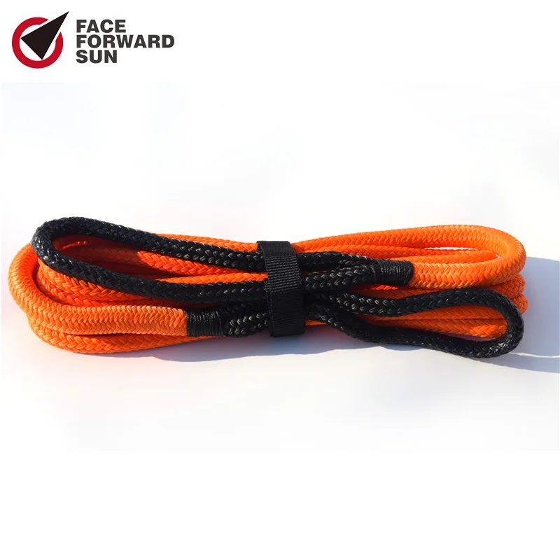 Free Shipping 12mm*6m Kinetic Recovery Rope,Energy Recovery Rope,Double Braided Nylon Rope for 4X4 OFF ROAD