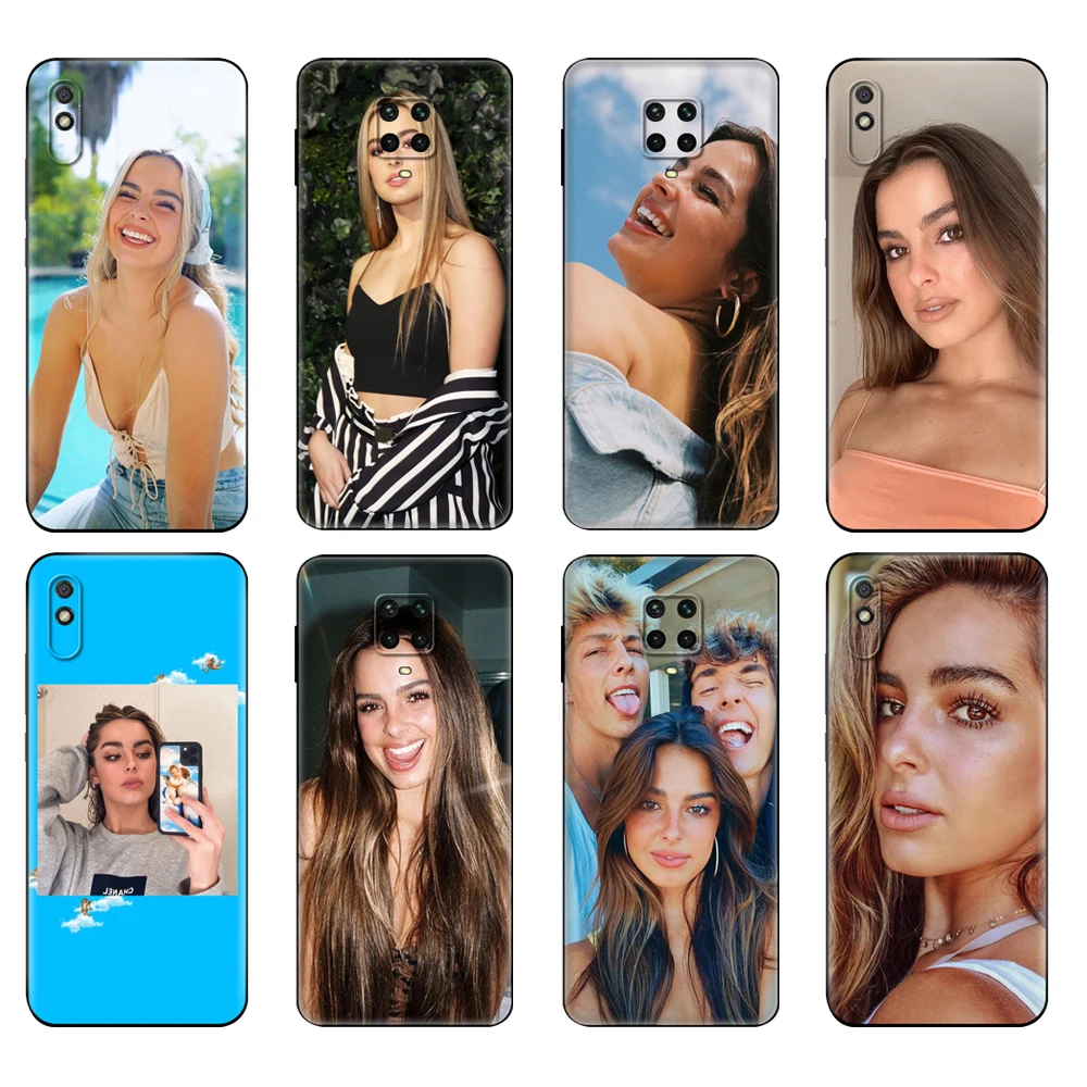 Черный чехол из ТПУ для Xiaomi Redmi 7A, 8, 8A, 9, 9A, 9C, чехол для Redmi Note 8T, 8 Pro, T, Note 9, 9S, 9 Pro, чехол с американской IC девушкой Эддисоном Rae