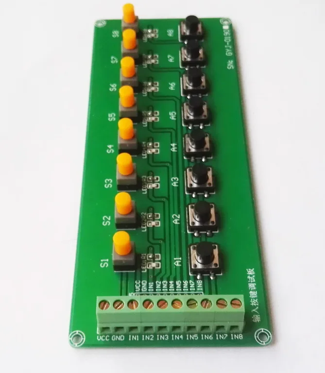Eight-way Input Key Debugging Board Key Board Single Chip Development Input Board Key Function Board Button Board