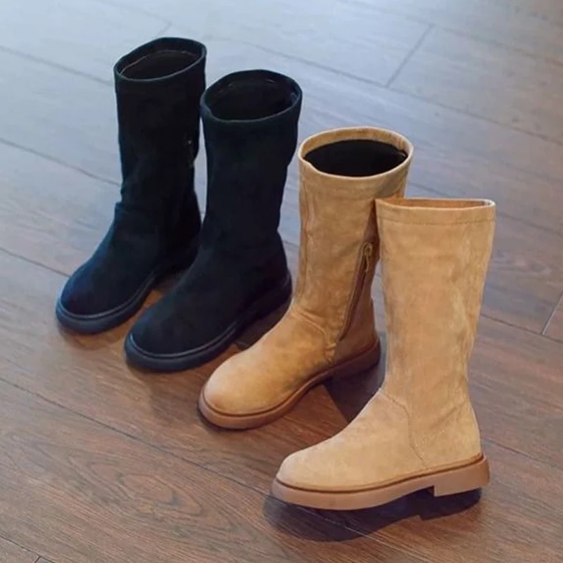 Girls knee high boots princess kids high boots 2023 kids high kids shoes kids leather shoes