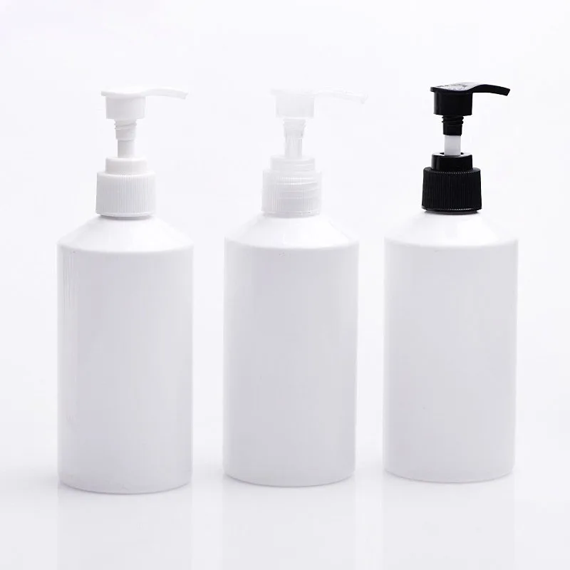 300ML X 20 Lotion Pump Oblique Shoulder Plastic Bottles Empty Cosmetic Packaging Bottle With Liquid Shampoo Dispenser Shower Gel