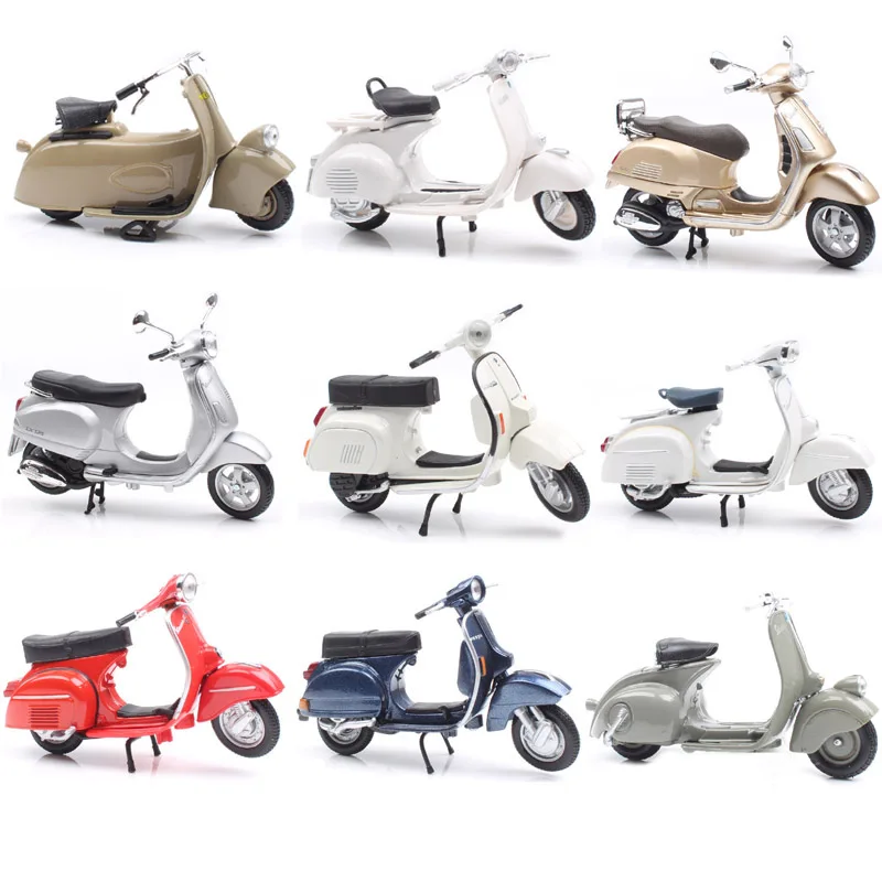 Maisto 1/18 Piaggio Vespa Scooter 98 PK 125 GTR P150X 300 MP5 Primavera GTS 125CC 150CC 946 Motorcycle Diecast Toy Model Bike