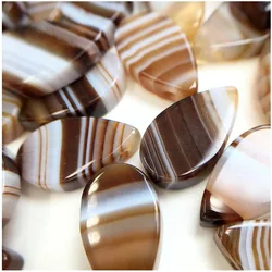 Natural Stone Striped Agates Botswana Pendants Drop Shaped Charm for Jewelry Making Diy earring necklace Bracelet accessories