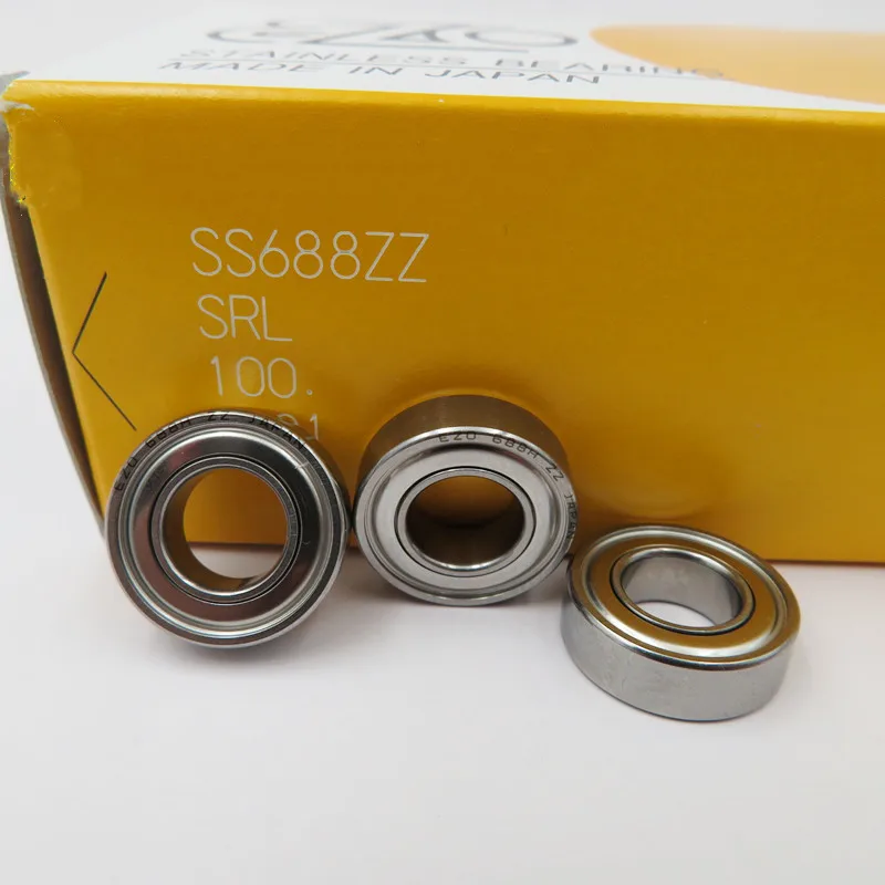 10 Stück JAPAN EZO Edelstahl-Miniaturkugellager S683ZZ S684ZZ S685ZZ S686ZZ S687ZZ S688ZZ S689ZZ 3-8mm Bohrungslager – Detail 4