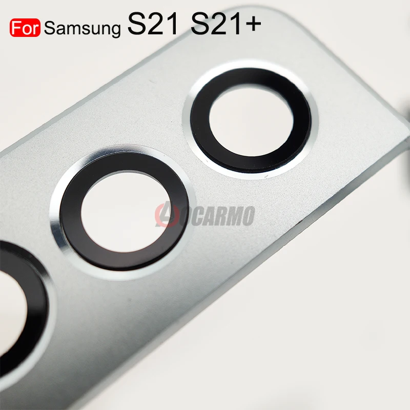 For Samsung Galaxy S21 S21+ S21 Plus Wide-angle Rear Back Camera Lens With Frame Adhesive Sticker Replacement Parts