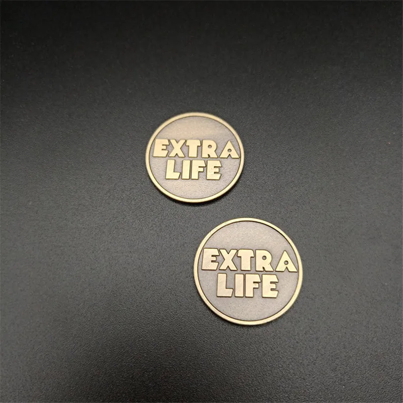 Ready Player One Extra Life Coin Quarter Cosplay Prop Commenorative Coin Halloween Gift